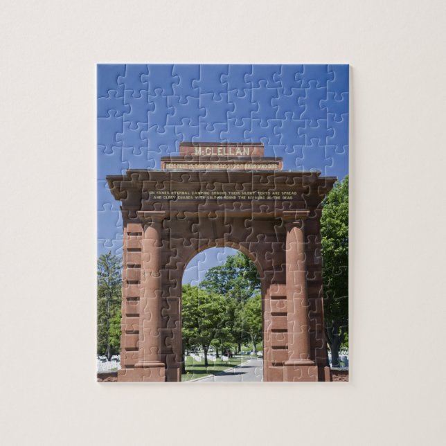 Puzzle EE. UU., VA, Arlington. Puerta McClellan en Arling (Vertical)