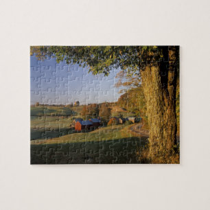 Puzzle EE. UU., Vermont, sur de Woodstock, Jenne Farm en