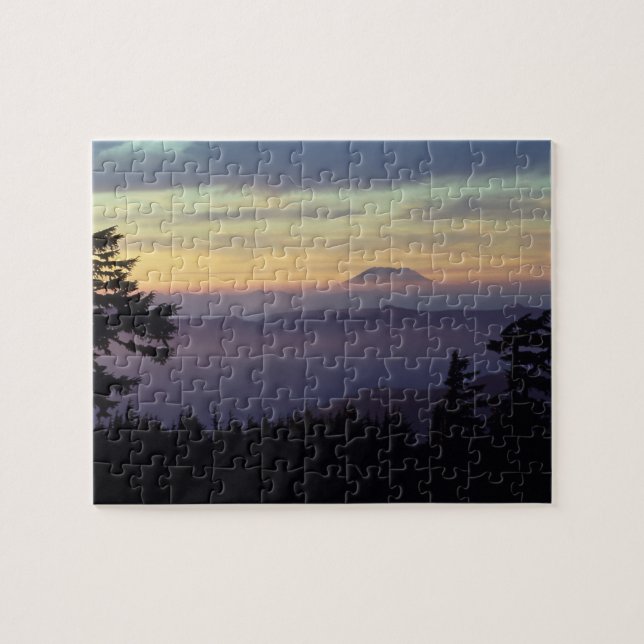 Puzzle EE. UU., Washington. Monte St. Helens visto a trav (Horizontal)