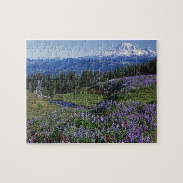 Puzzle EE. UU., Washington Mt. Adams Wilderness, praderas (Horizontal)