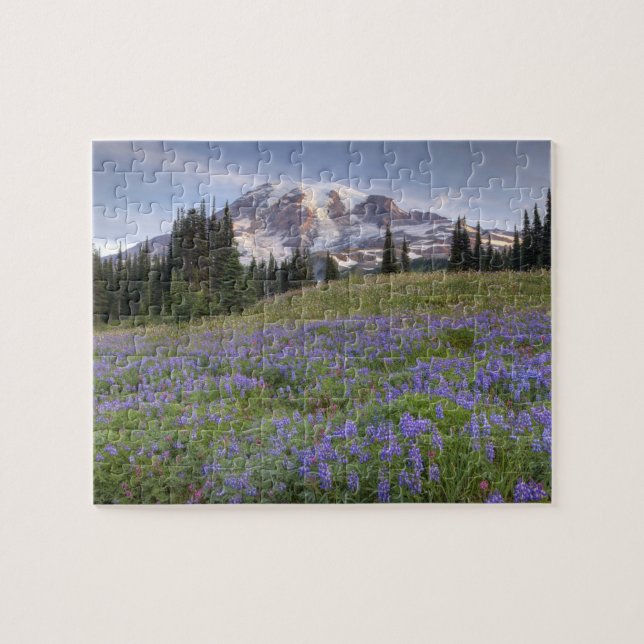 Puzzle EE. UU., Washington, Mt. Rainier NP, Mt. Rainier y (Horizontal)