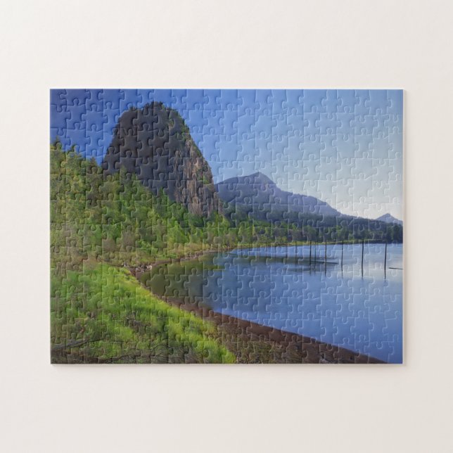 Puzzle EE. UU., Washington, Parque Estatal Beacon Rock, B (Horizontal)