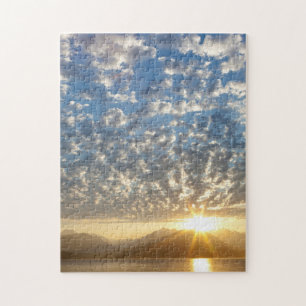 Puzzle EE. UU., Washington, Seabeck. Atardecer