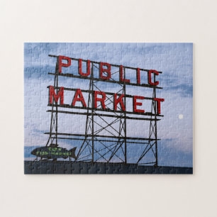 Puzzle EE.UU., Washington, Seattle, Pike Street Market