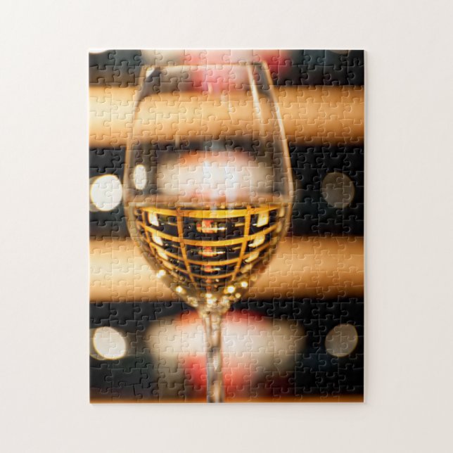 Puzzle EE. UU., Washington, Walla Walla. Copa de vino (Vertical)