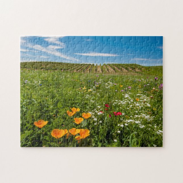 Puzzle EE. UU., Washington, Walla Walla. Flores silvestre (Horizontal)