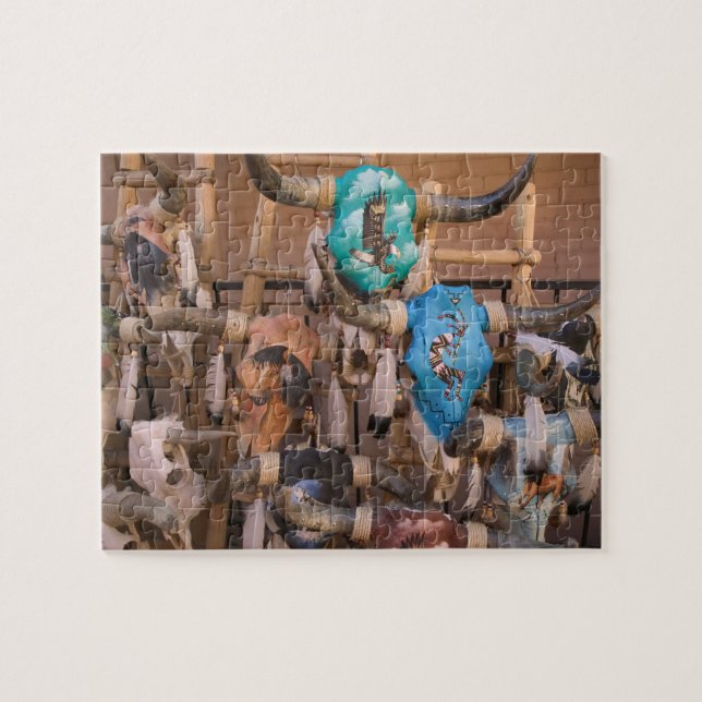 Puzzle EEUU, Nuevo México, Santa Fe: En el centro de Sant (Horizontal)