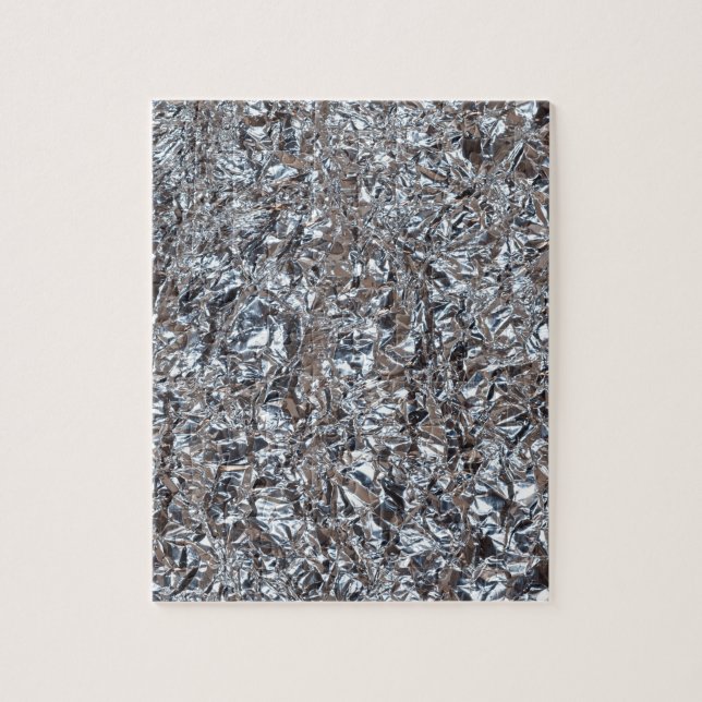 Puzzle efecto metalizado de plata (Vertical)