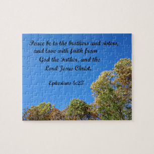 Puzzle Efesios 6:23 Paz a los hermanos