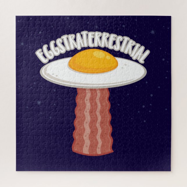 Puzzle Eggstraterrestririal con texto (Vertical)
