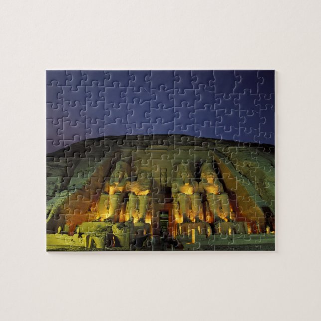 Puzzle Egipto, Abu Simbel, Figuras colosales de Ramsés (Horizontal)