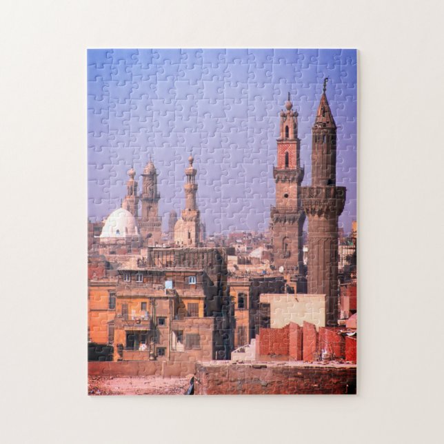 Puzzle Egipto, techos de El Cairo, minaretes de la ciudad (Vertical)