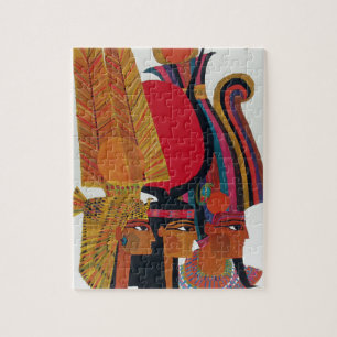 Puzzle Egipto: Viaje aéreo vintage turismo cultural anti