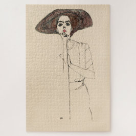PUZZLE : EGON SCHIELE : RETRATO DE MUJER 1910