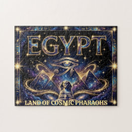 Puzzle Egyptian Eye of Horus Cosmic Pyramid Art