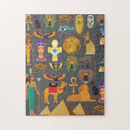 Puzzle Egyptian Hieroglyphic Symbol Pattern pharaoh