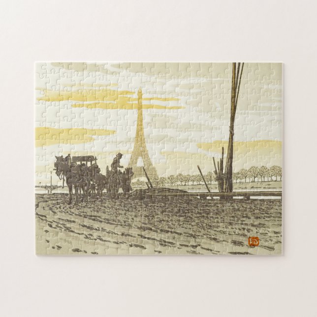 Puzzle  Eiffel Tower Coalmen 252 Piece (Horizontal)