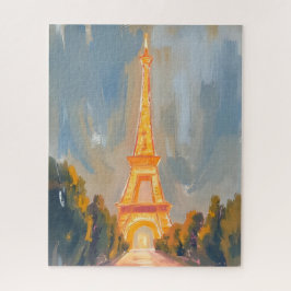 Puzzle Eiffel Tower Paris France Watercolor