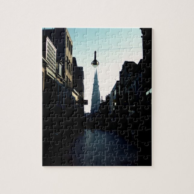Puzzle Eindhoven street & Catharinakerk, Países Bajos (Vertical)