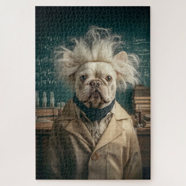 Puzzle Einstein Pup en Lab Coat (Vertical)