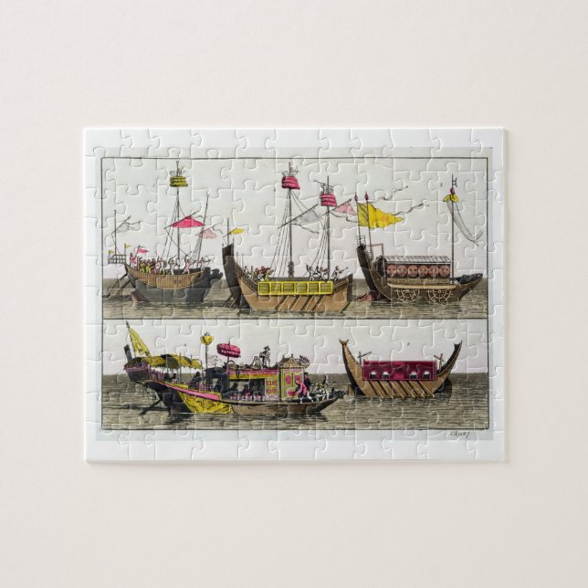 Puzzle Ejemplos de las naves chinas, ilustracion de 'Le C (Horizontal)