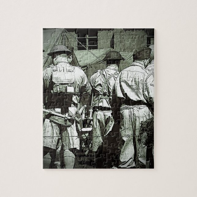 Puzzle Ejército de los papás en desfile (Vertical)