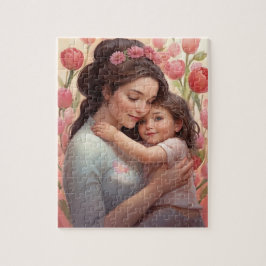 Puzzle El abrazo de una madre - madre e hija