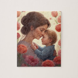 Puzzle El abrazo de una madre - madre e hijo