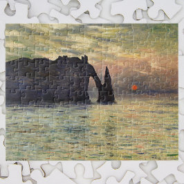 Puzzle El acantilado de Etretat, puesta de sol por Claude
