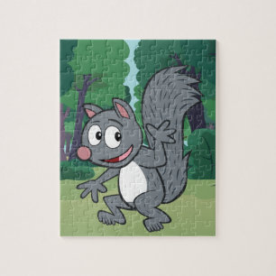 Puzzle El agitar gris de la ardilla de Rick el del