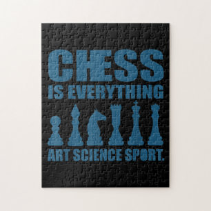 Puzzle El ajedrez es arte, ciencia, deportes, regalos par