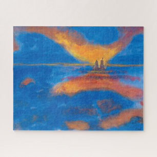 Puzzle El amanecer en el mar   Emil Nolde
