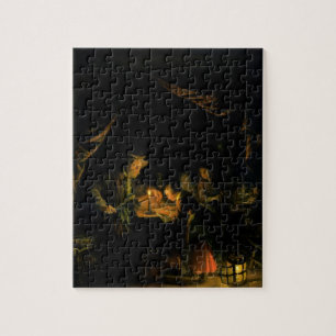 Puzzle El amo de la escuela, 1660-65 (aceite en el panel)