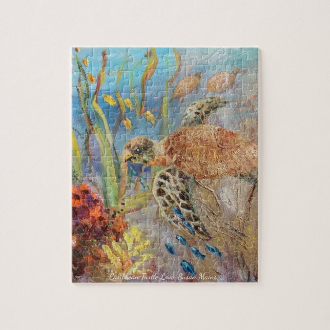 Puzzle El amor caribeño por Susan Mains (Vertical)