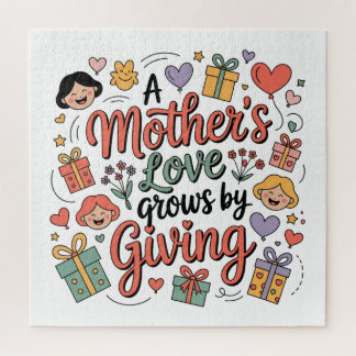Puzzle El amor de una madre crece al dar