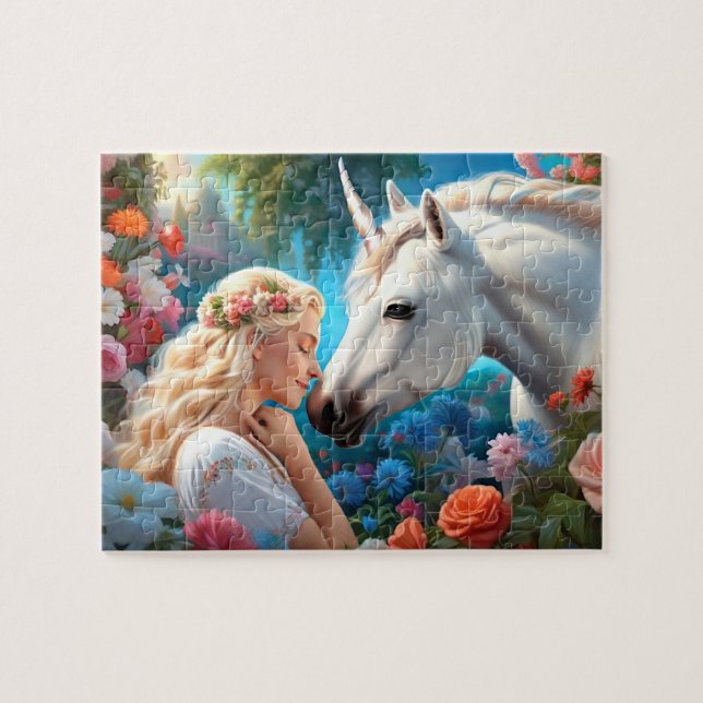 Puzzle El amor de una princesa por su unicornio (Horizontal)