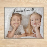 Puzzle ¡El amor es grande! Foto de los nietos<br><div class="desc">¡Gran regalo de abuelos!</div>