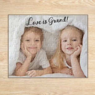 Puzzle ¡El amor es grande! Foto de los nietos