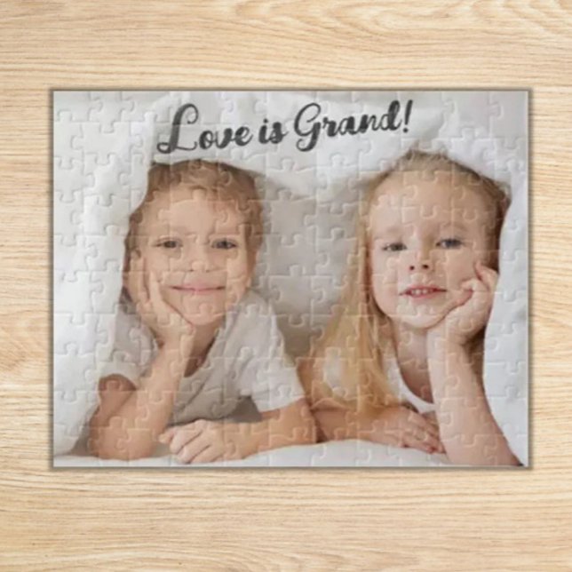 Puzzle ¡El amor es grande! Foto de los nietos (Subido por el creador)