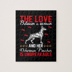 Puzzle El amor es inquebrantable Doberman Pinscher