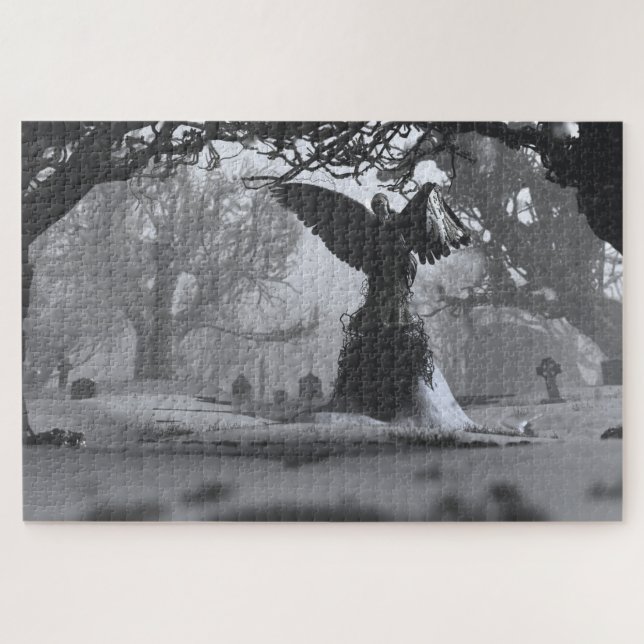 Puzzle El ángel negro (invierno) (Horizontal)