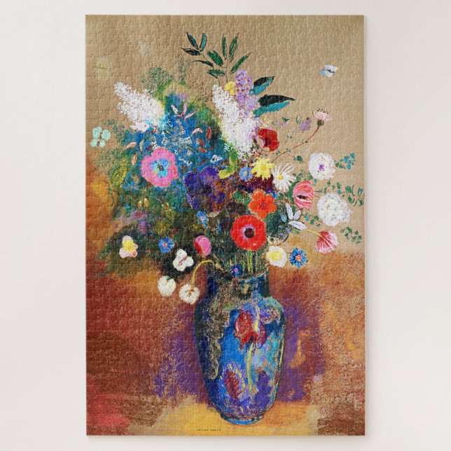Puzzle El antiguo Bouquet de flores de Odilon Redon (Vertical)