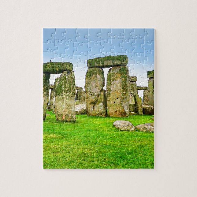 Puzzle El antiguo Stonehenge de pie en el arte de verano (Vertical)