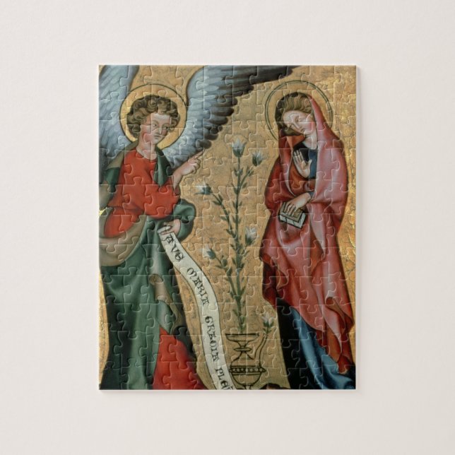 Puzzle El anuncio, c.1330 (aceite en el panel) (Vertical)