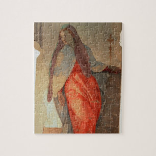 Puzzle El anuncio, detalle de la Virgen, c.1527 (franco