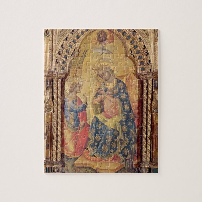 Puzzle El anuncio (parte del polyptych) (aceite en el (Vertical)