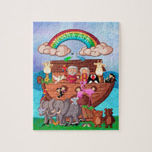 Puzzle El arca de Noé dos por dos niños pequeños