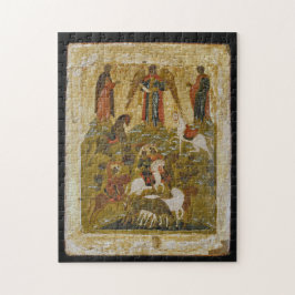 Puzzle El arcángel Michael bendiciendo al ícono martiriza