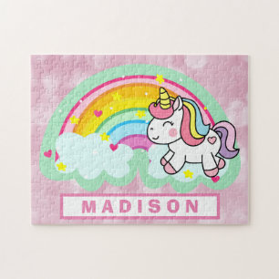 Puzzle El arcoiris de unicornio mágico