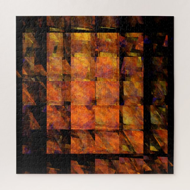 Puzzle El arte abstracto de la pared (Vertical)
